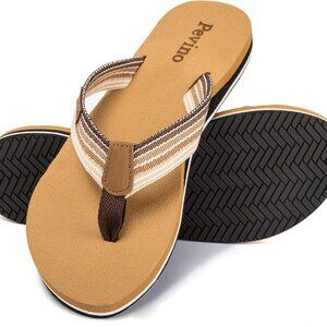 Women's Orthotic Flip Flops Casual Comfortable Yoga Mat Sandal Arch Support